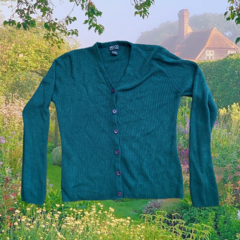 NY&CO Green Cardigan